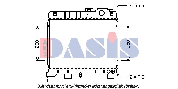 AKS DASIS Radiators, Motora dzesēšanas sistēma 050270N